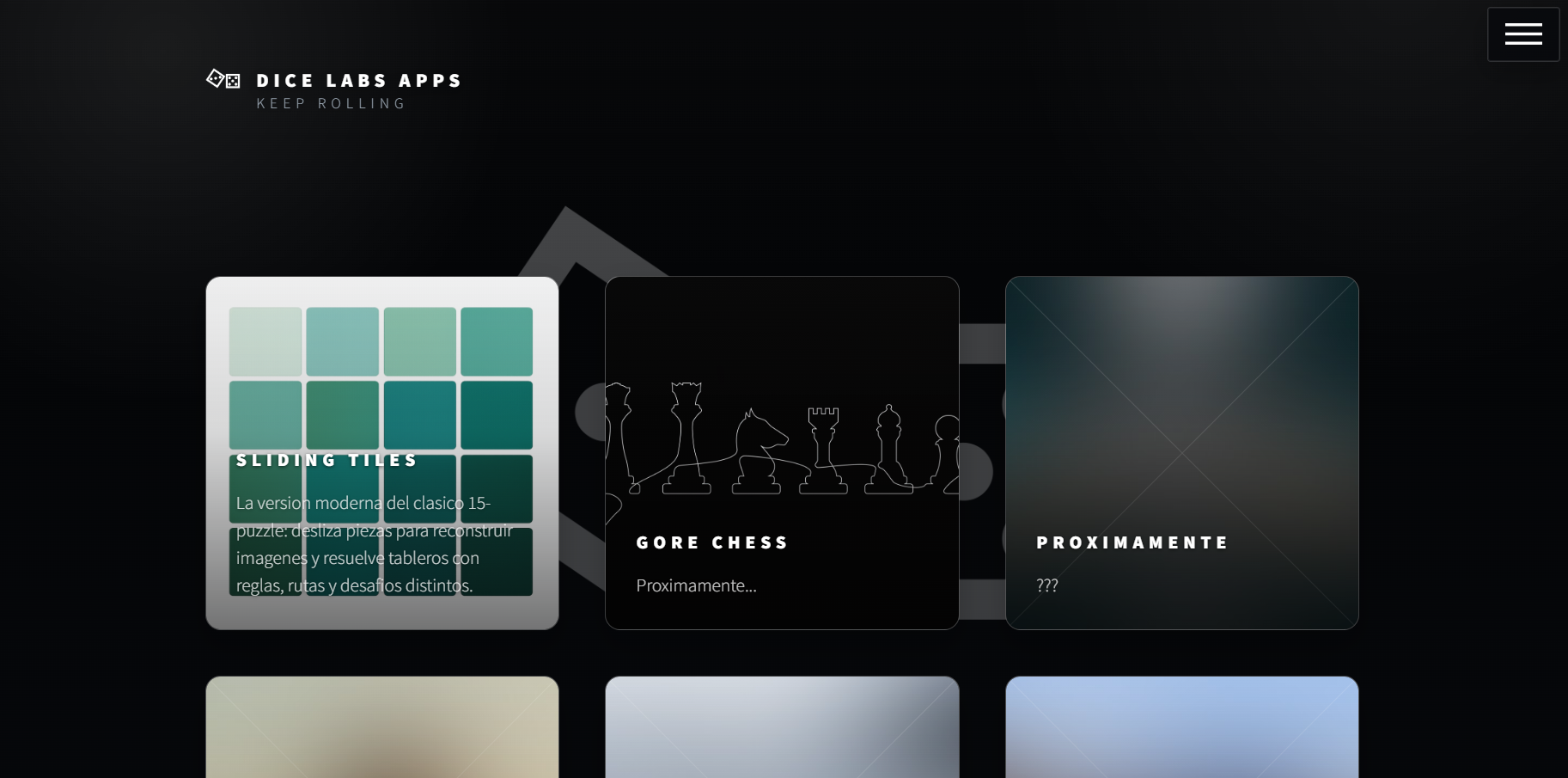 Catálogo de apps de DICE LABS